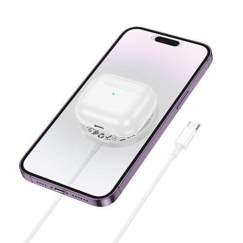 Зарядка Qi HOCO Phantom magnetic wireless fast charger with digital display CW61 |15W| white