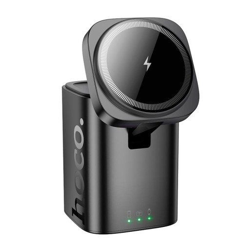 Зарядка Qi HOCO CQ20 Clever 3-in-1 desktop wireless fast charger |15W| black