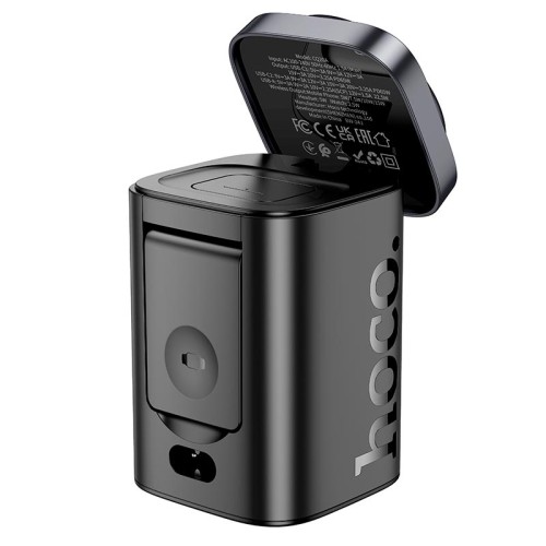 Зарядка Qi HOCO CQ20A Clever Clever PD65W 6-in-1 desktop fast charger black