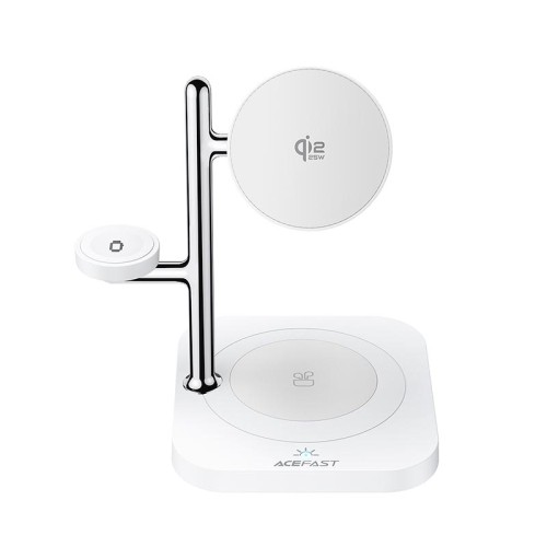 Зарядка Qi2 ACEFAST 4-in-1 desktop wireless charger E39 |25W Max, 32.5W Total| white