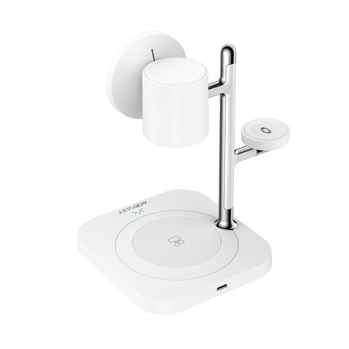 Зарядка Qi2 ACEFAST 4-in-1 desktop wireless charger E39 |25W Max, 32.5W Total| white