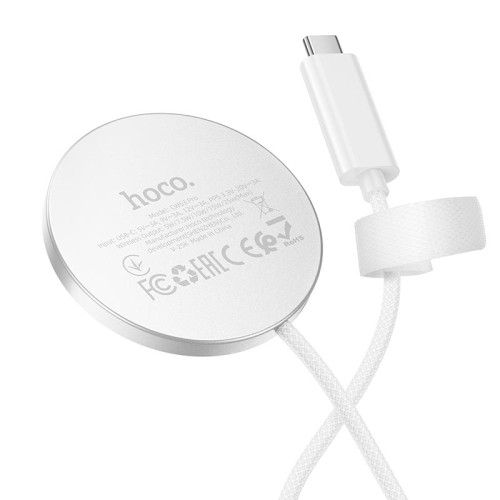Зарядка Qi2.2 HOCO Fast magnetic wireless fast charger CW63 Pro |25W Max| white