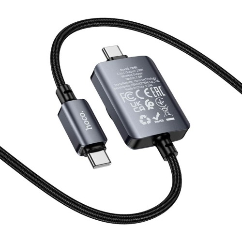Зарядка Qi HOCO PD100W+iWatch 2-in-1 charging cable CW66 black