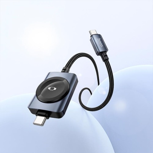 Зарядка Qi HOCO PD100W+iWatch 2-in-1 charging cable CW66 black