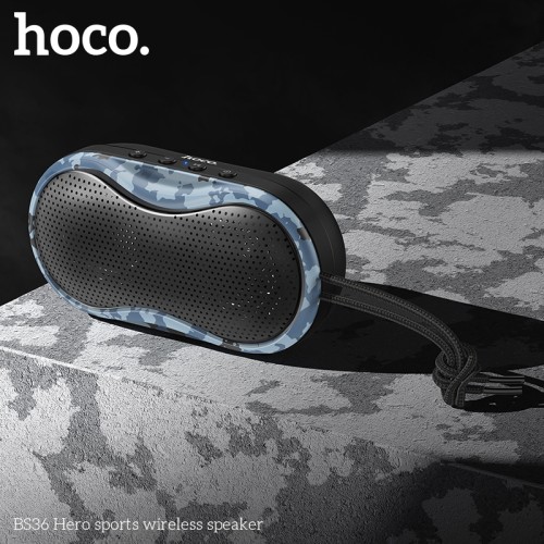 Акустика HOCO Hero sports BT5.0 TWS BS36 |AUX, TF CARD, FM, USB| black