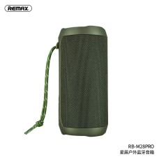 Акустика REMAX Star Series RGB Outdoor Wireless Speaker RB-M28 PRO IPX7 |BT5.0,8Wx2, TWS, AUX/TF, DSP, 8h| green