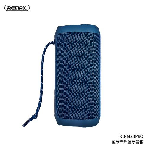 Акустика REMAX Star Series RGB Outdoor Wireless Speaker RB-M28 PRO IPX7 |BT5.0,8Wx2, TWS, AUX/TF, DSP, 8h| blue