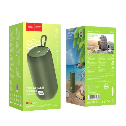 Акустика HOCO Sonar sports BT speaker HC10 IPX5  |BT5.0, TWS, AUX, FM, TF, USB, 3Hours, 5W| red