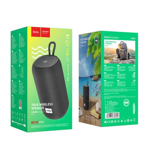 Акустика HOCO Sonar sports BT speaker HC10 IPX5  |BT5.0, TWS, AUX, FM, TF, USB, 3Hours, 5W| red