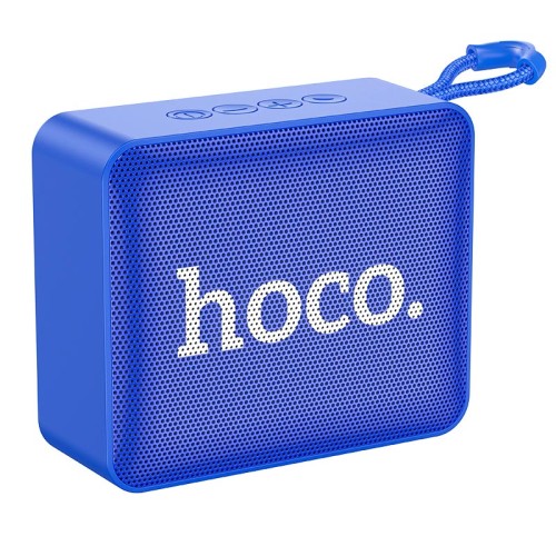 Акустика HOCO Gold brick sports BT speaker BS51 |BT5.1, TWS,  USB/AUX/TF/FM, 4h| blue