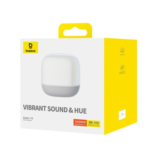 Акустика Baseus AeQur V2 Wireless Speaker Moon |BT5.0, 3EQ, 30h, TWS| white