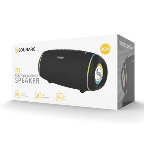 Акустика Sounarc R1 IPX6 |BT5.3, AUX/TF, 40W, TWS, 16h Max| red