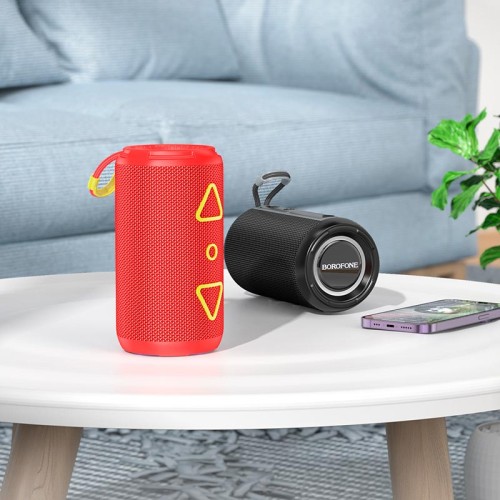 Акустика Borofone Noble sports BT speaker BR37 |BT5.3, USB/TF/FM/AUX, TWS, 5Wx2, 2h| red
