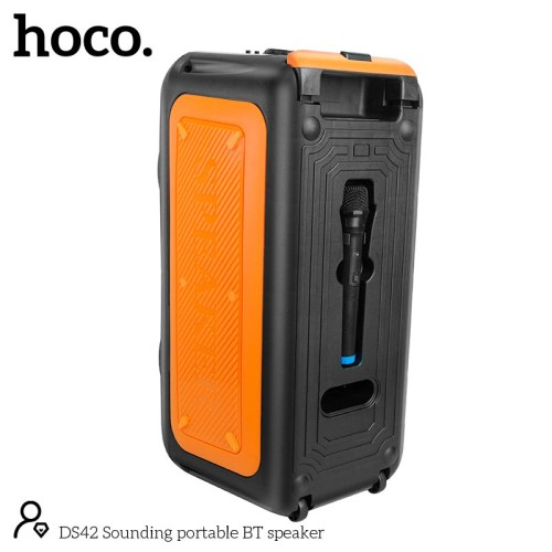 Акустика-караоке Hoco Sounding BT speaker DS42 |BT5.0, TWS, AUX/USB/TF/FM, 30W| black