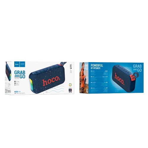 Акустика HOCO Smart sound sports BT speaker HC32 ipx4 |BT5.4/AUX/USB/TF/FM, 20W, TWS, 4h| blue