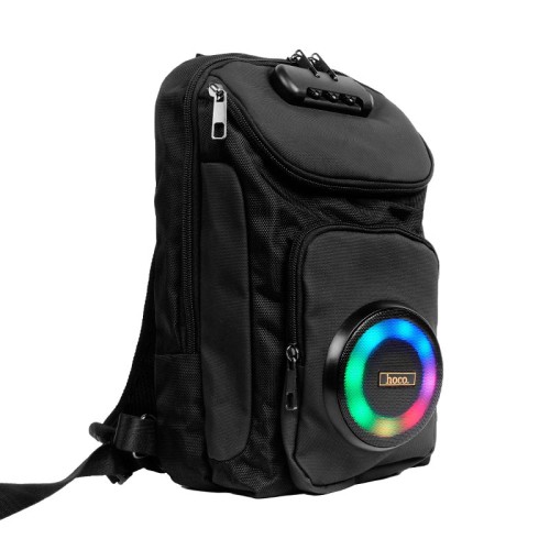 Рюкзак-Акустика HOCO Journey BT speaker HC42 IPX4 |BT5.4, USB/TF/FM, 10Wx2, 3h, 6L| black