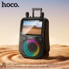 Акустика-караоке HOCO RGB outdoor karaoke BT speaker with dual microphone and display with 800p display DS71 |BT5.0, USB/AUX/TF, 60W, 3h, EQ| black