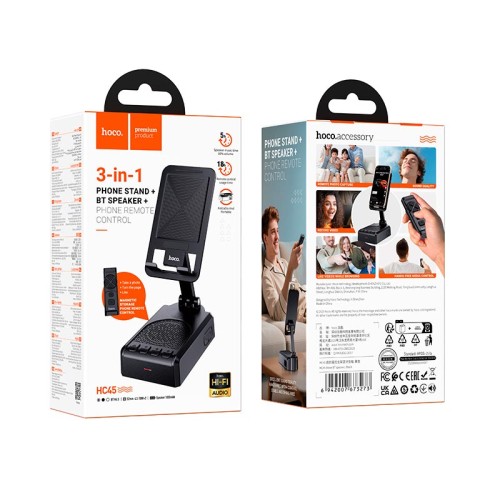 Акустика з підставкою HOCO Wave BT speaker HC45 |BT6.0, remote| black