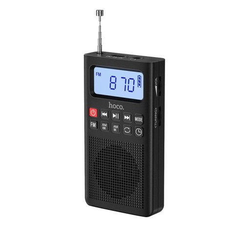 Портативний радіоприймач HOCO Portable radio HI51 |BT5.3/TF/FM/AM/AUX, 2.5-3.5h| black