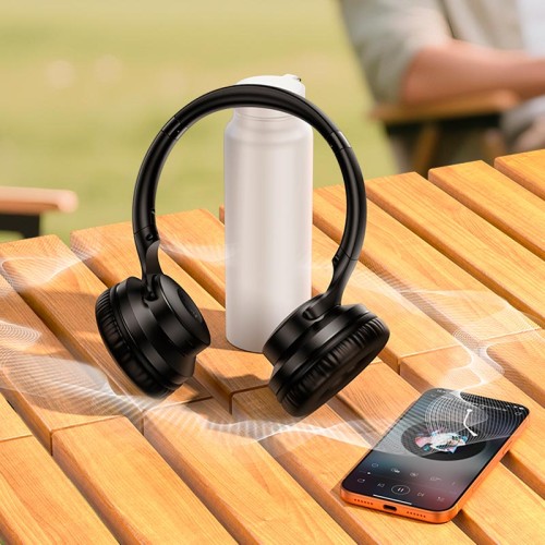 Навушники HOCO Cool sound BT headphones W71 |BT6.0, 26h| black