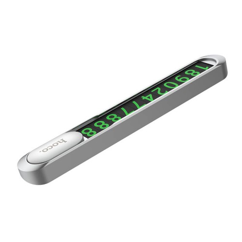 Візитка HOCO на панель автомобіля Promise metal hidden stop sign PH41 silver