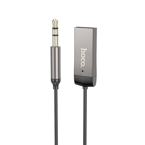 Адаптер HOCO Benefit car AUX BT receiver with cable E78 |BT5.3, 1.2m| black