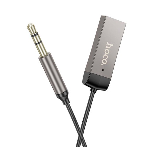 Адаптер HOCO Benefit car AUX BT receiver with cable E78 |BT5.3, 1.2m| black