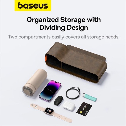 Органайзер в авто Baseus OrganizeFun Series Car Console Storage Organizer brown
