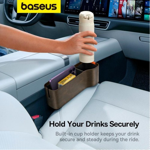 Органайзер в авто Baseus OrganizeFun Series Car Console Storage Organizer brown