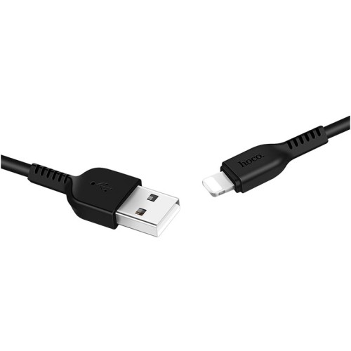 Кабель Hoco lightning X13 |1m, 2.4A| black