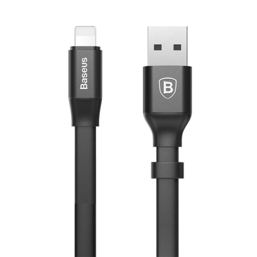 Кабель Lightning BASEUS Nimble Portable |2A, 0.23M| (CALMBJ-B01) black