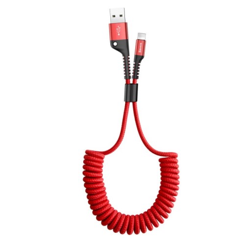Кабель Baseus Lightning Fish eye Spring |3A. 1M| (CALSR-01) black