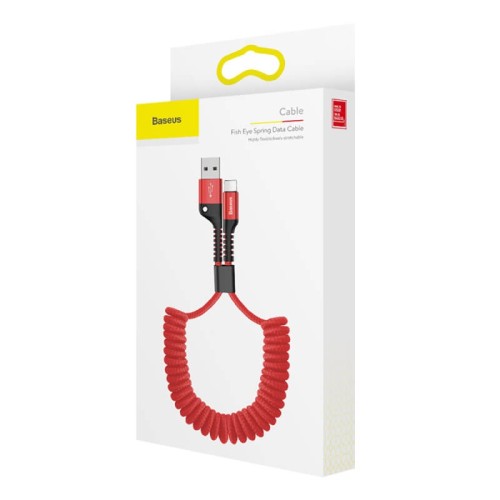 Кабель Baseus Lightning Fish eye Spring |3A. 1M| (CALSR-01) black