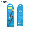Кабель Hoco Lightning TPE Flat Noah X40 |1m, 2.4A| black