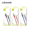 Кабель USAMS Lightning Smart Power-off  U-Tone series US-SJ345 |2m, 2A| black