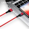 Кабель USAMS Lightning Aluminum Alloy магнитный US-SJ352 U32 |1m, 2.4A| black