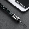 Кабель BASEUS Lightning Gold Collar lanyard |2.4A, 0.35m| black