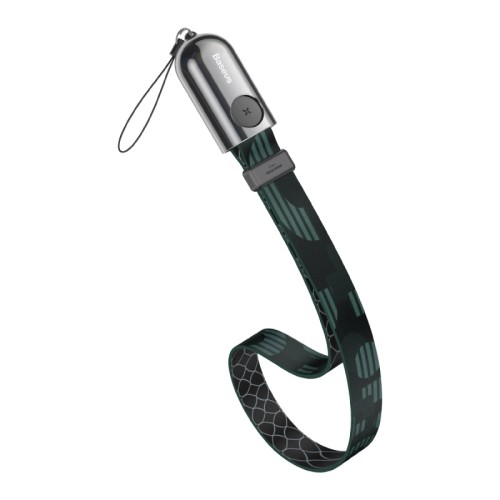Кабель BASEUS Lightning Gold Collar lanyard |2.4A, 0.35m| black