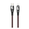 Кабель Usams Lightning Digital Display US-SJ368 U36 |1.2M, 2A| red