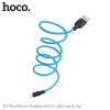 Кабель Hoco Lightning Silicone X21 Plus |2M, 2.4A| black-red