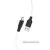 Кабель Hoco Lightning Silicone X21 Plus |2M, 2.4A| black-red
