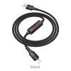 Кабель Hoco Lightning Central Control Timing S13 |1.2M, 2.4A| black
