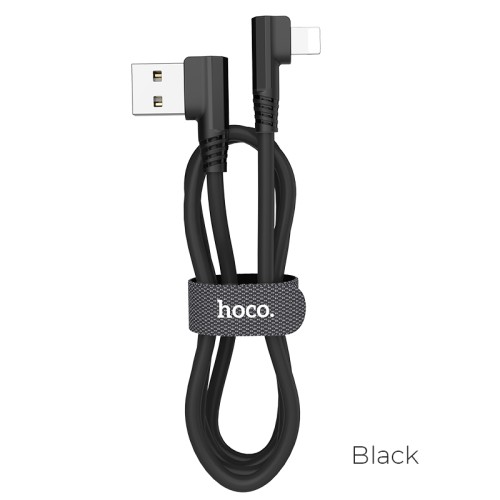 Кабель Hoco Lightning Puissant Silicone U83 |1.2m, 2.4A| red