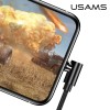 Кабель USAMS магнитный Lightning Right-angle Magnetic Charging Cable U54 US-SJ444 |1m, 2A| black