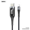 Кабель REMAX Lightning Leader Smart Display Data Cable RC-096i |1.2m, 2.1A| black