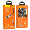 Кабель Hoco Магнітний Lightning Universal 360° Rotating magnetic charging cable U94 |1.2m, 2.4A| black