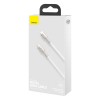 Кабель BASEUS Type-C to Lightning Cafule Series Metal Data Cable |1M, 20W, PD| (CATLJK-A05) white