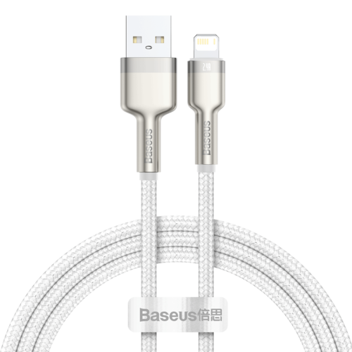 Кабель BASEUS Lightning Cafule Series Metal Data Cable |1M, 2.4A| (CALJK-A05) black