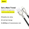 Кабель BASEUS Lightning Cafule Series Metal Data Cable |1M, 2.4A| (CALJK-A05) black