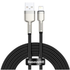Кабель BASEUS Lightning Cafule Series Metal Data Cable |2M, 2.4A| (CALJK-B02) black